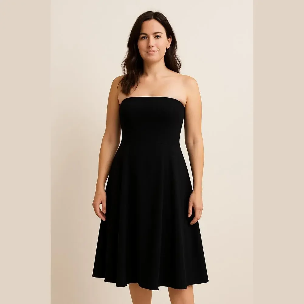 black strapless wedding guest dress Vans Benton Dress – Loja Record main image 0